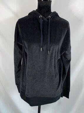 Y2K NWT Aeropostale Velour Pullover Hoodie - Womens Black XS